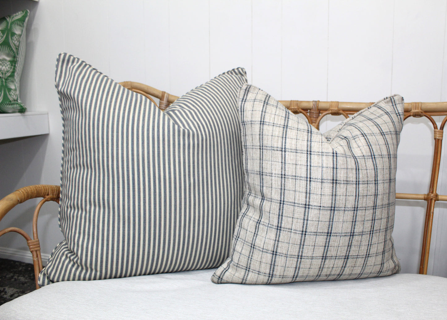 Rusty Check Cushion covers