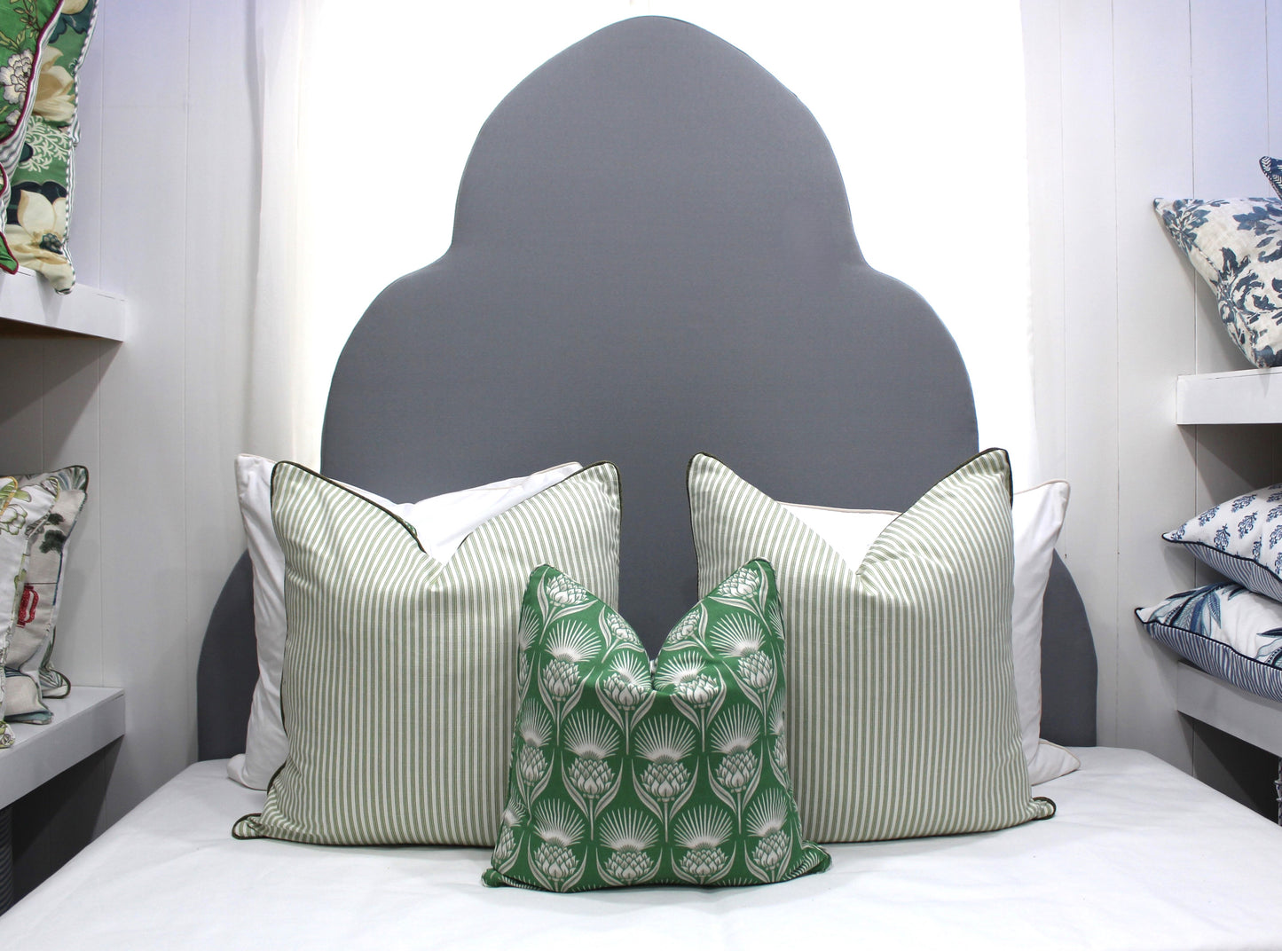 Green Pattern cushion covers