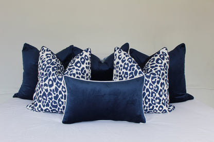 Iconic Leopard in Ink cushion Covers 50x50by Schumacher