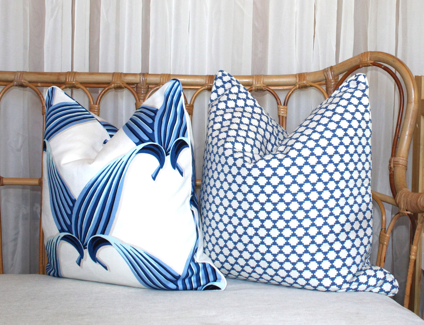 Blue Leaf Cushion covers