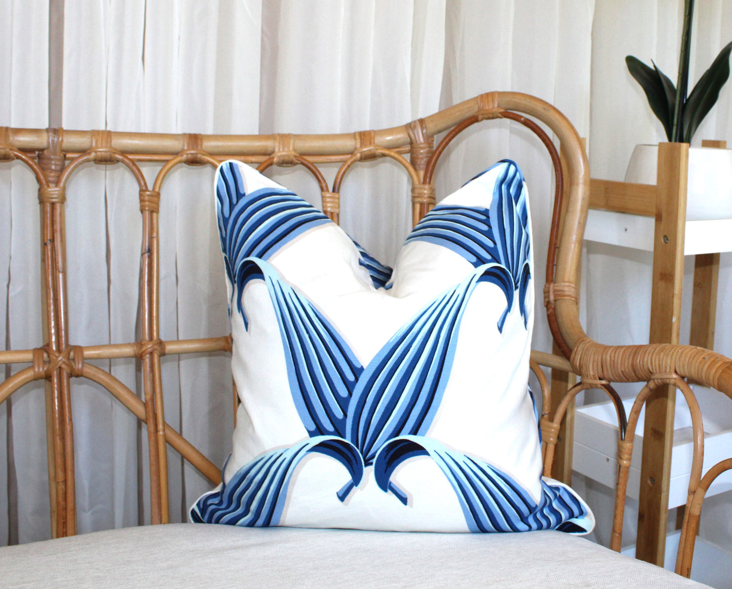 Blue Leaf Cushion covers