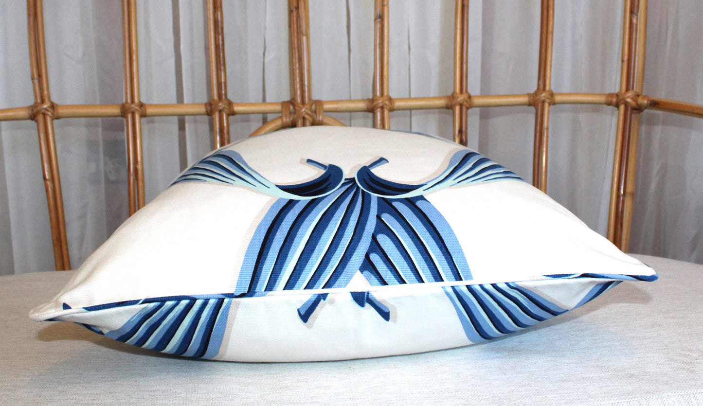 Blue Leaf Cushion covers
