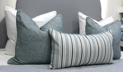 Duck egg Blue Textured Cushion covers