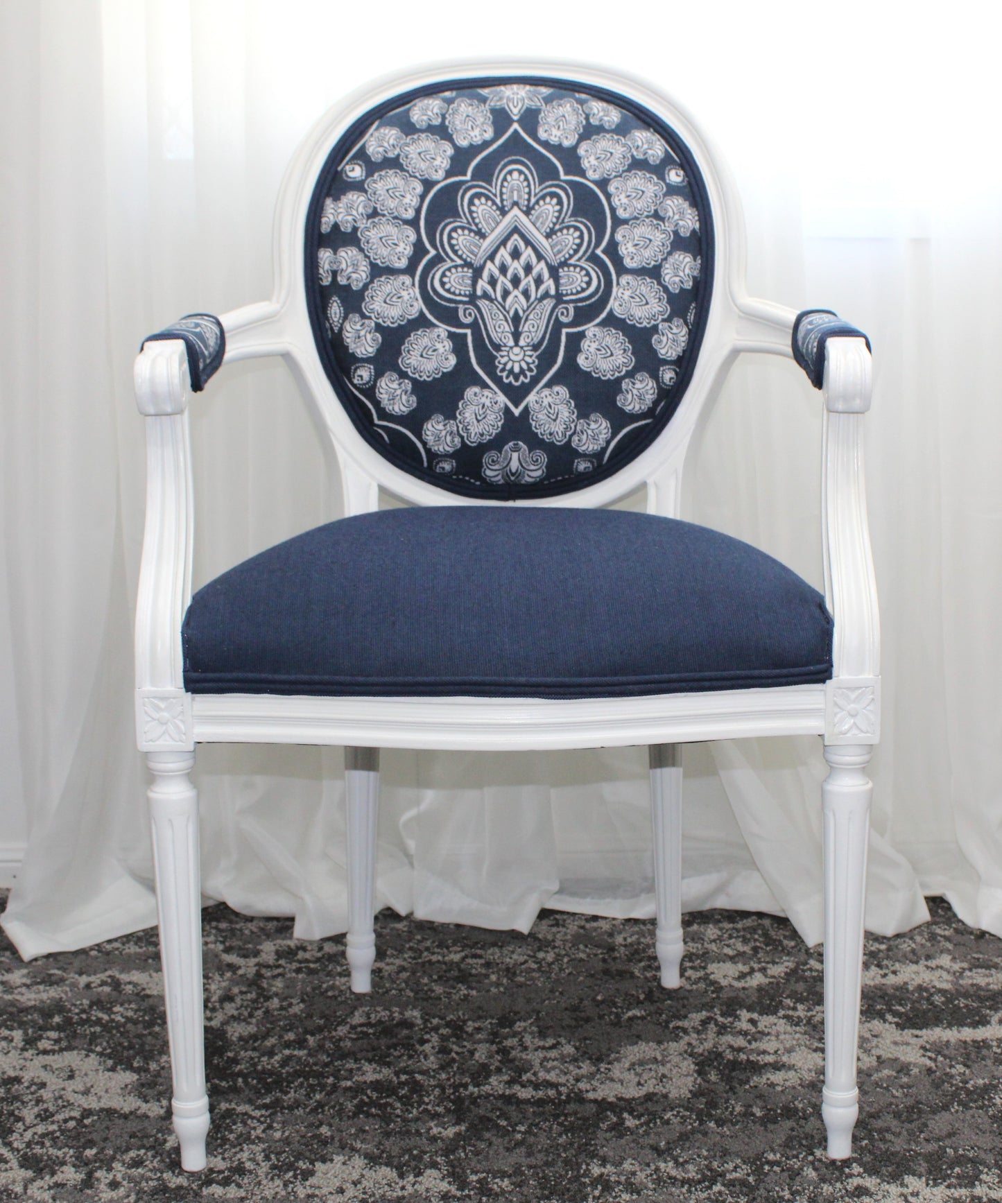 Hampton Style Provincial French Chair