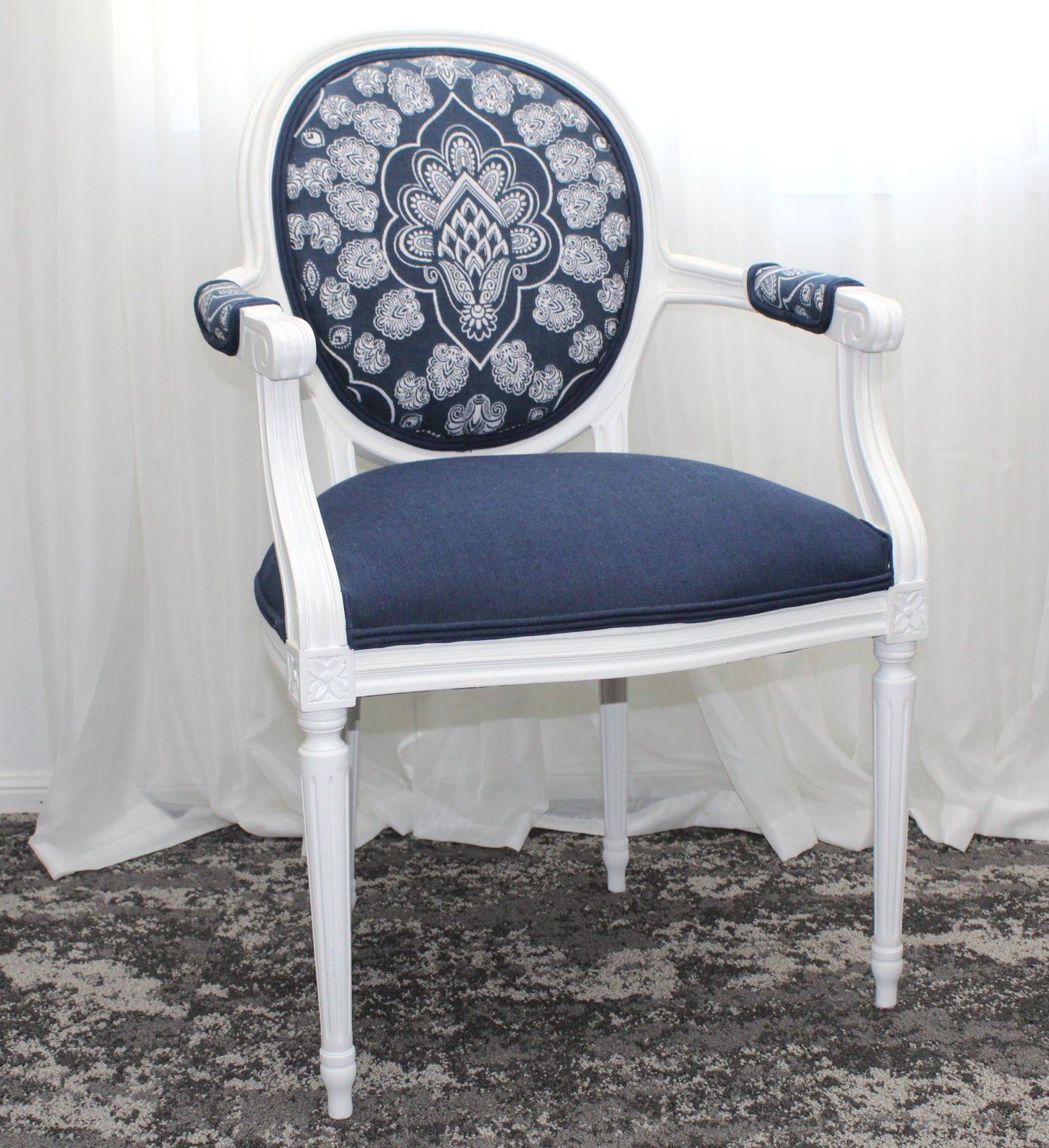 Hampton Style Provincial French Chair