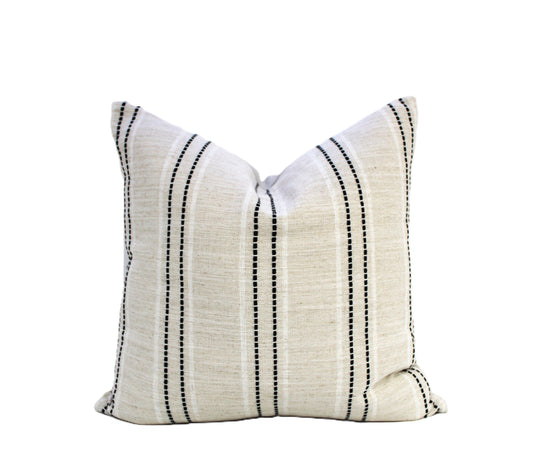 Pair of striped cushion covers