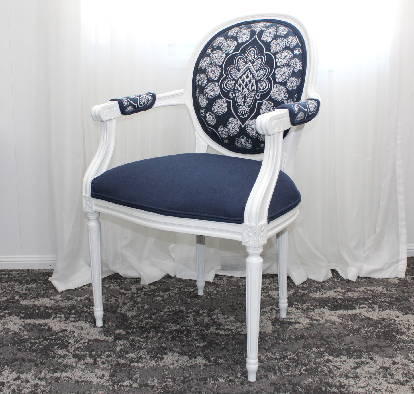 Hampton Style Provincial French Chair