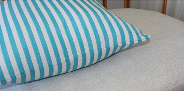 Beautiful Turquoise Aqua Striped Outdoor Indoor Cushion Covers Made in Australia