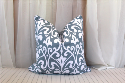 Baby Blue Geometric Printed Cushion Covers