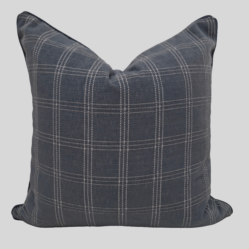 Duckegg Plaid Textured Cushion Covers