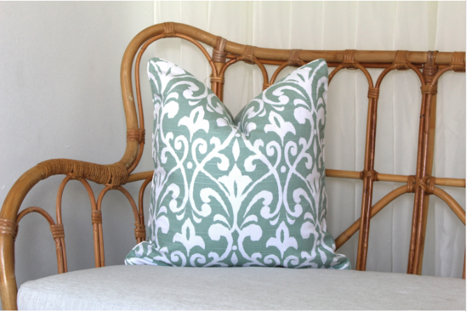 Seafoam Green Cushion Covers (Handmade in Queensland Australia with Love)