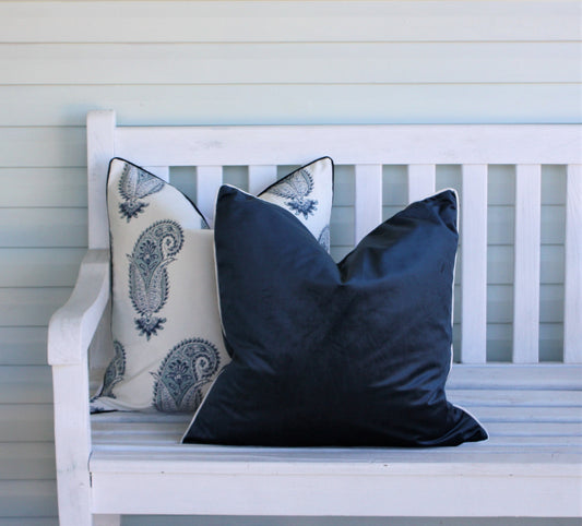 Navy Velvet Cushion Covers