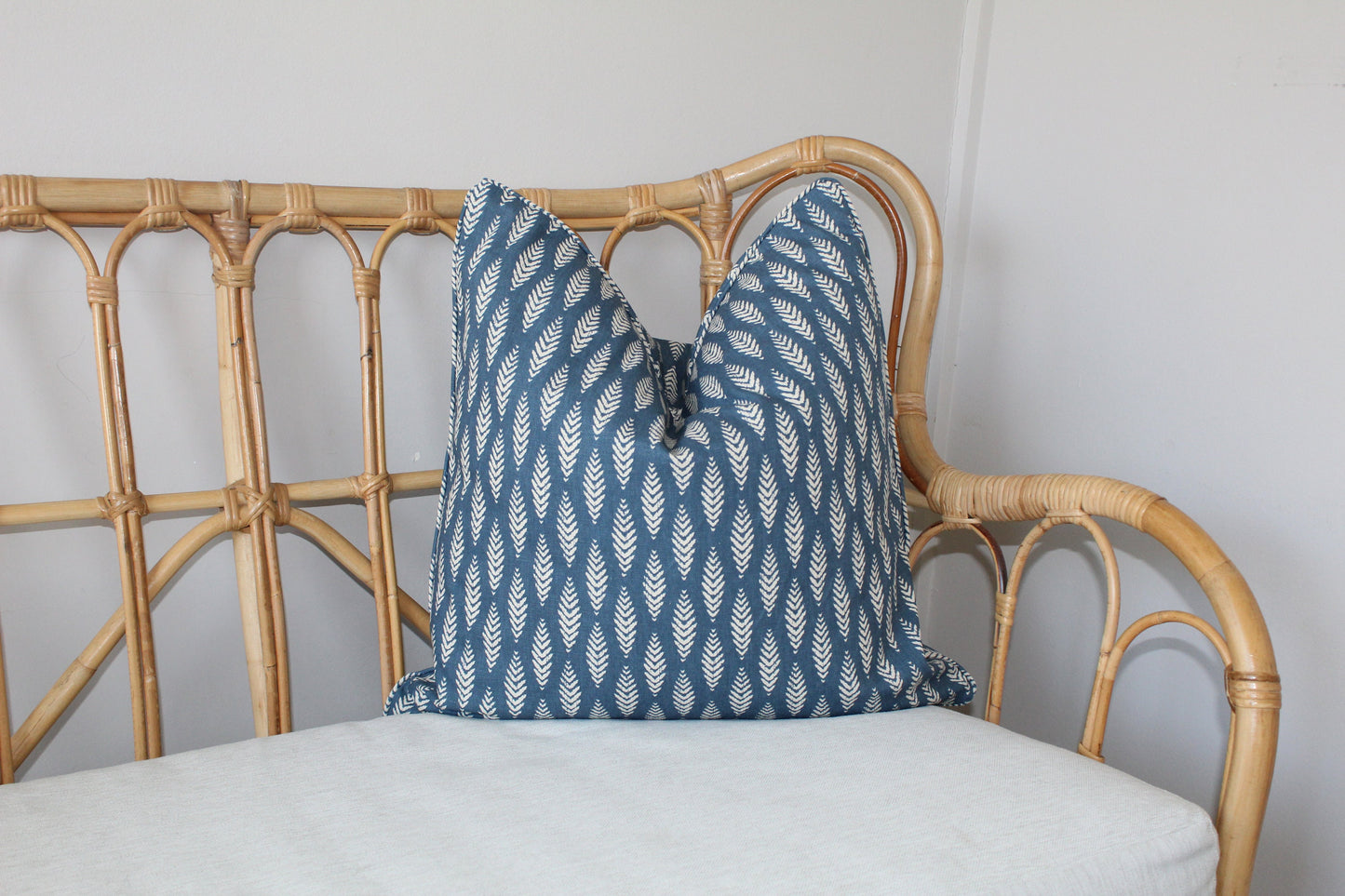 Blue Foliage Cushion Covers