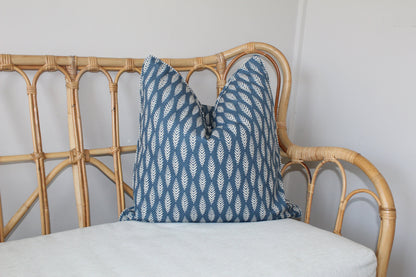 Blue Foliage Cushion Covers