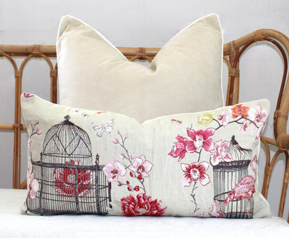 Beautiful Toile Birdcage cushion covers