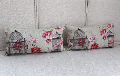 Beautiful Toile Birdcage cushion covers