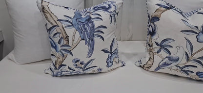 Thibaut Blue Bird Cushion Covers