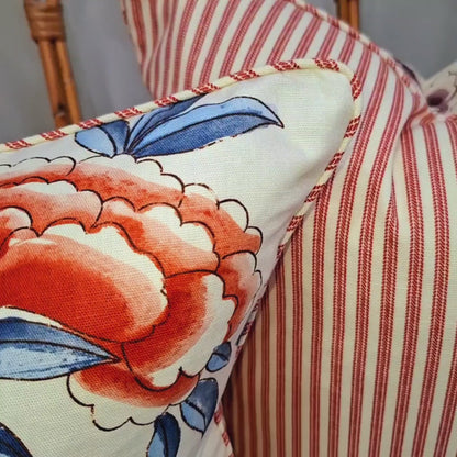 Thibaut Red Bird Cushion Covers