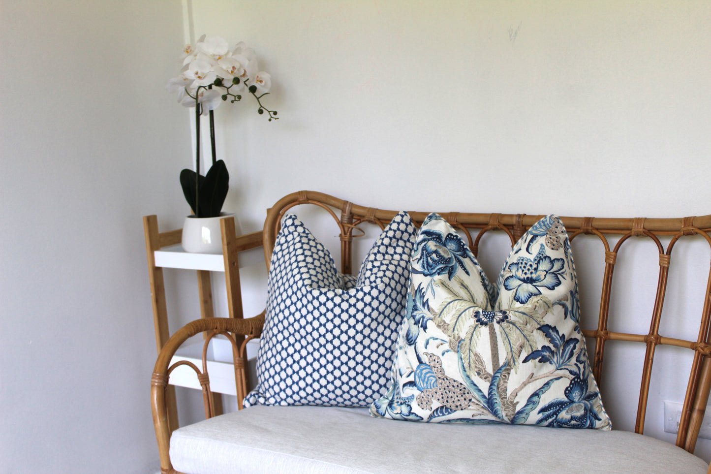 Thibaut Bijou blue cushion covers