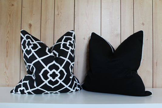 Black and white Outdoor cushion covers
