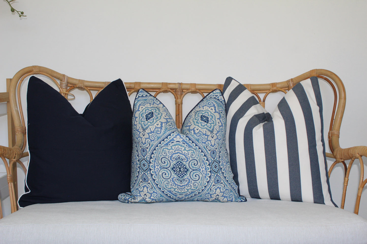 Set of 3 Hampton Style cushion covers