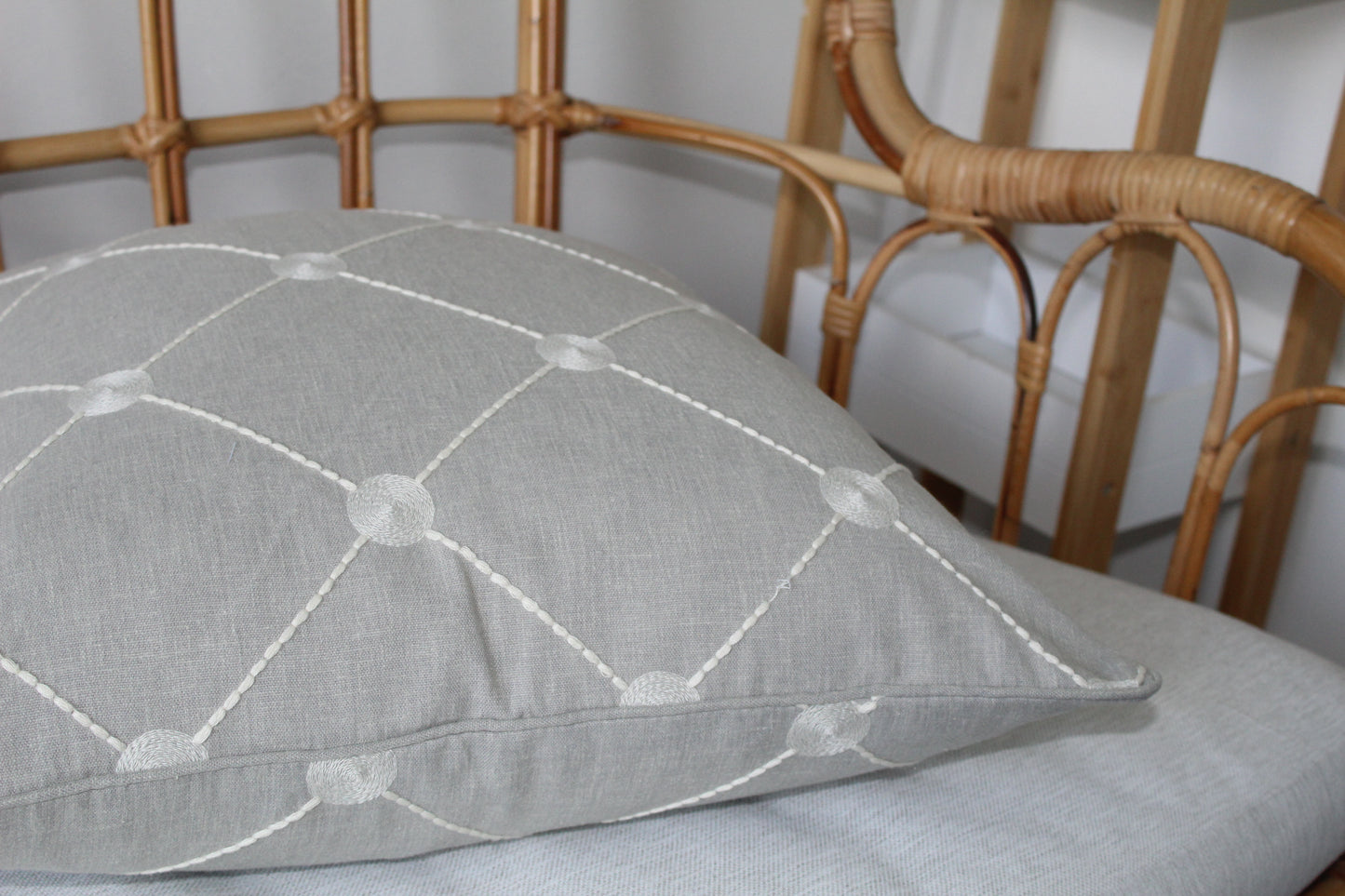 Diamond Embroidered Cushion Covers