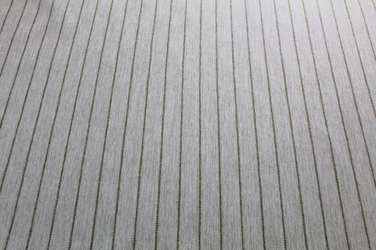 Tan Stripe off white fabric