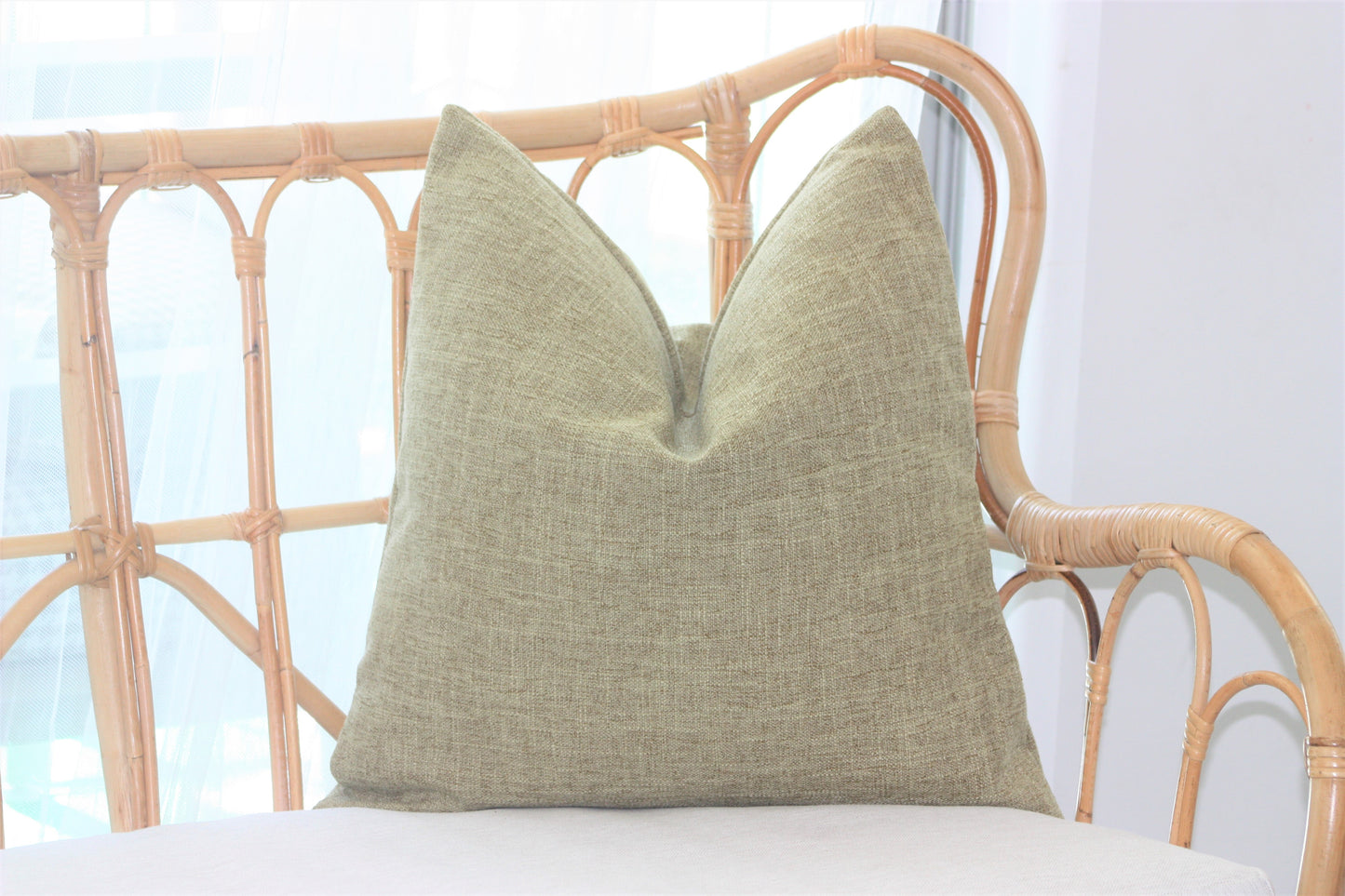 Olive green cushion covers