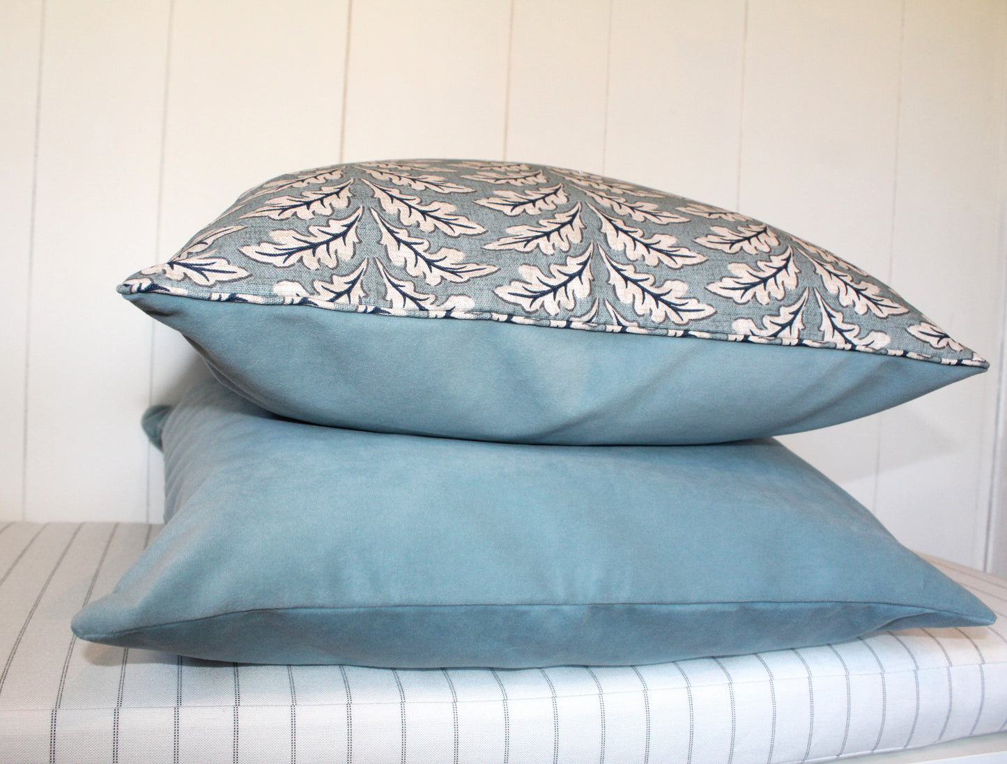Woodcote Toned down dusty baby blue Cushion covers