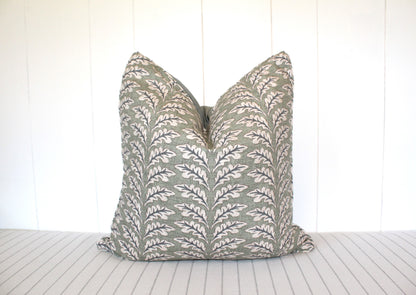 Woodcote Oak Misty Olive Green  Cushion covers