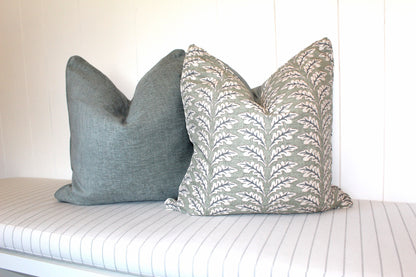 Woodcote Oak Misty Olive Green  Cushion covers