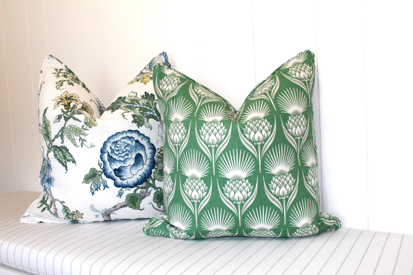 Green Pattern cushion covers