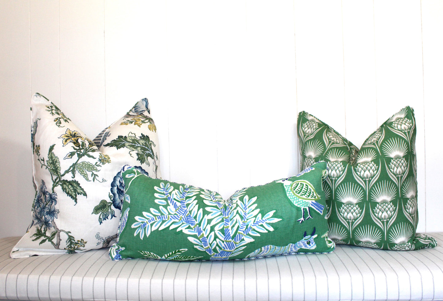 Green Pattern cushion covers
