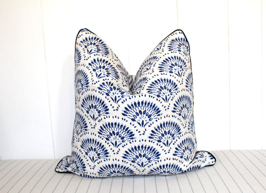 Amelia Twill in Blue Cushion covers