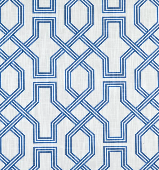 Blue Geometric Fabric