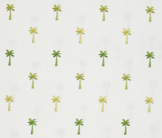 Pindo Palm Embroidered fabric