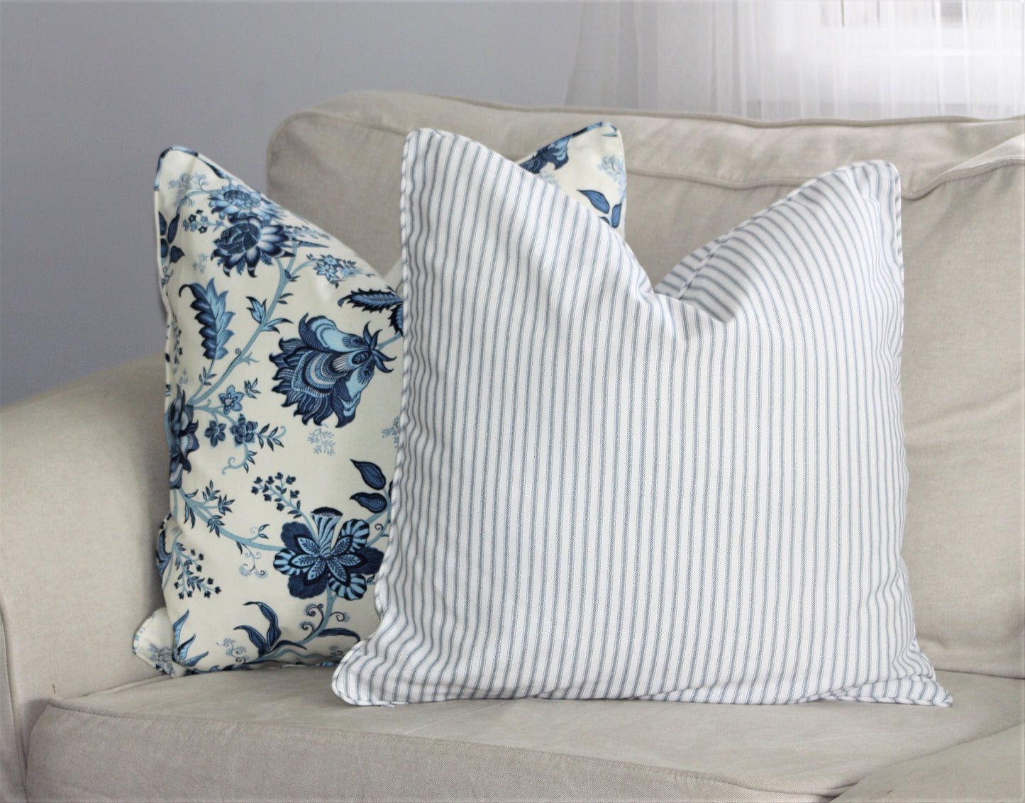 Classic Ticking Striped Cushion Covers