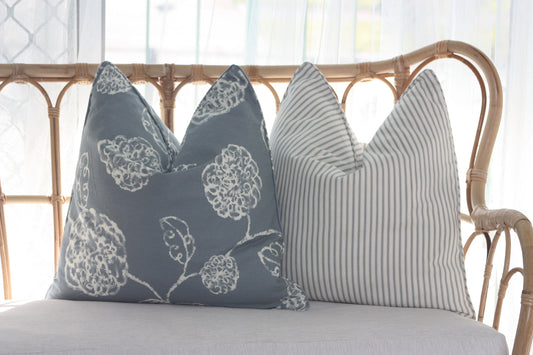 Duck Egg floral Cushion covers