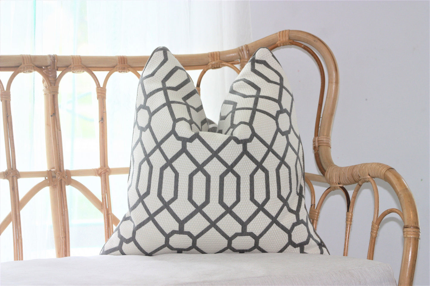 Geometric Stone Sunbrella Cushion Covers