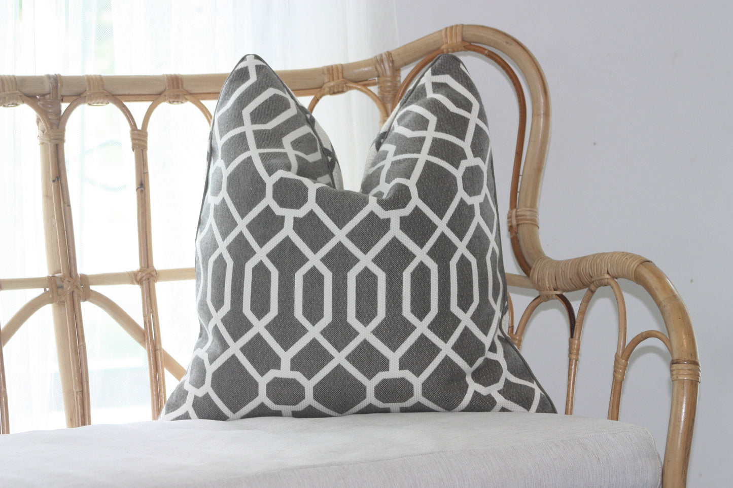 Geometric Stone Sunbrella Cushion Covers