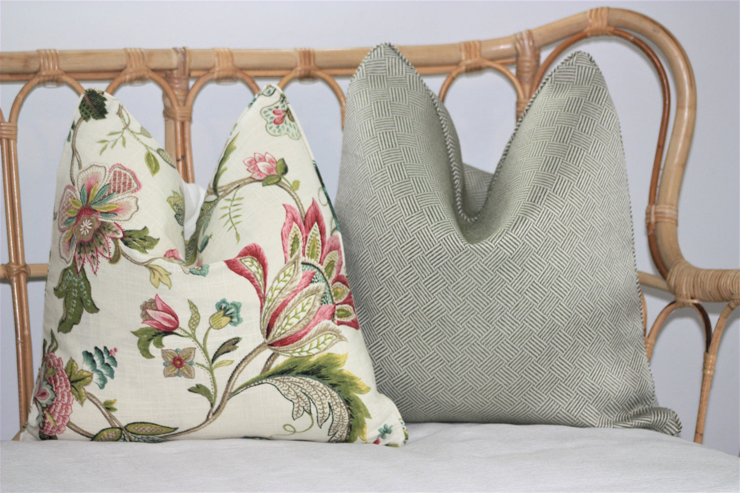 Jacobean Red Floral Cushion Covers