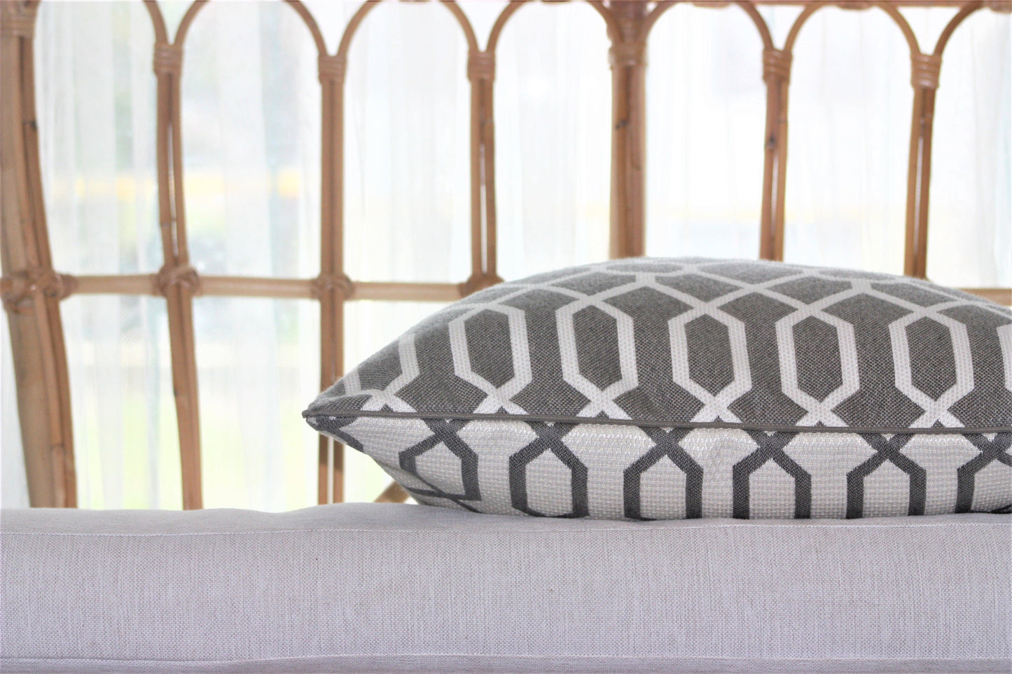 Geometric Stone Sunbrella Cushion Covers