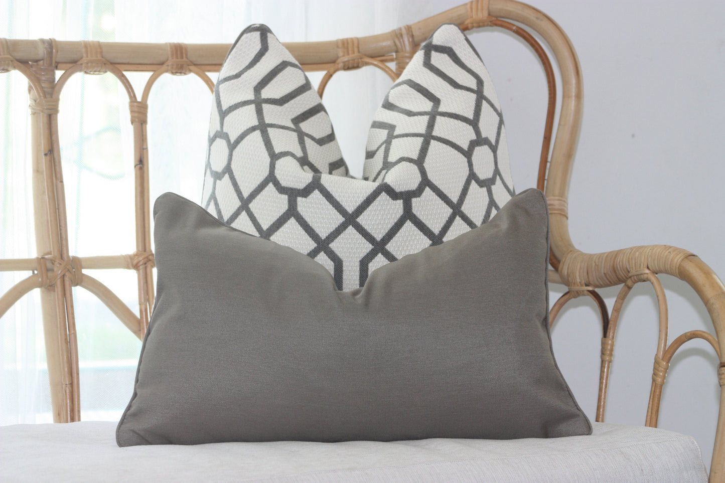 Geometric Stone Sunbrella Cushion Covers