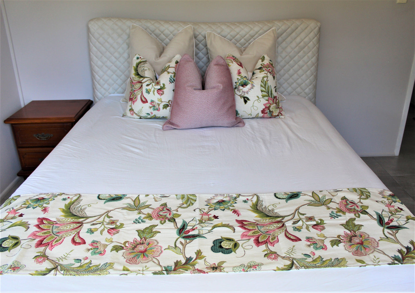 Jacobean Red Floral Cushion Covers