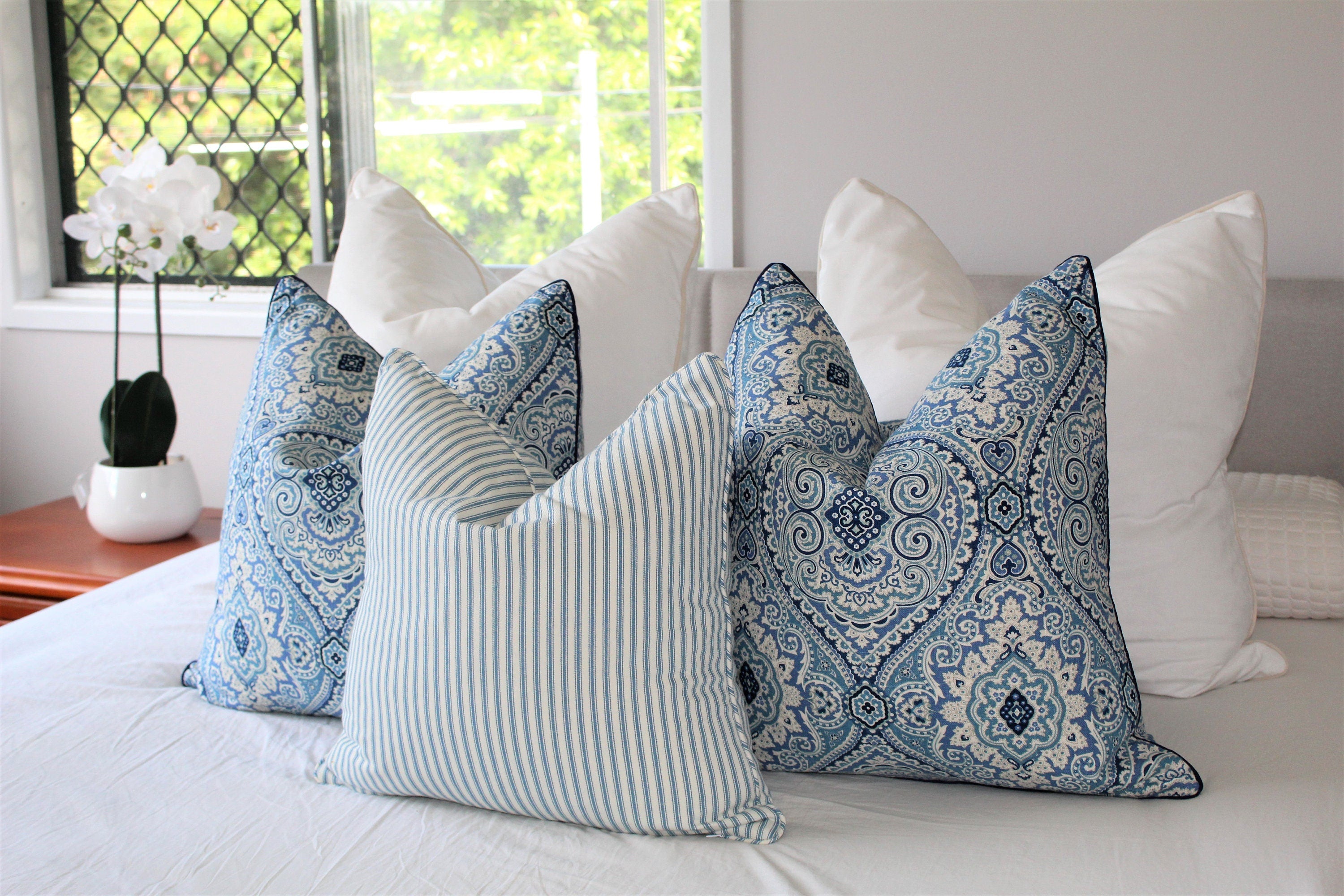 Damask hotsell cushion covers