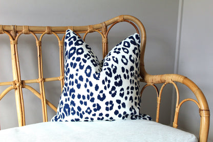 Iconic Leopard in Ink cushion Covers 50x50by Schumacher