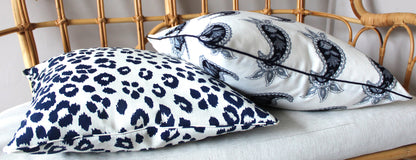 Iconic Leopard in Ink cushion Covers 50x50by Schumacher
