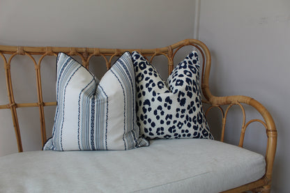 Iconic Leopard in Ink cushion Covers 50x50by Schumacher