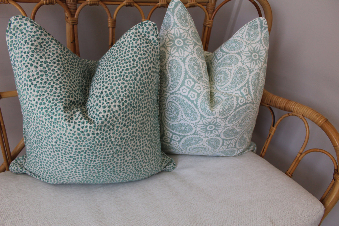 Seafoam Geometric Cushion Covers