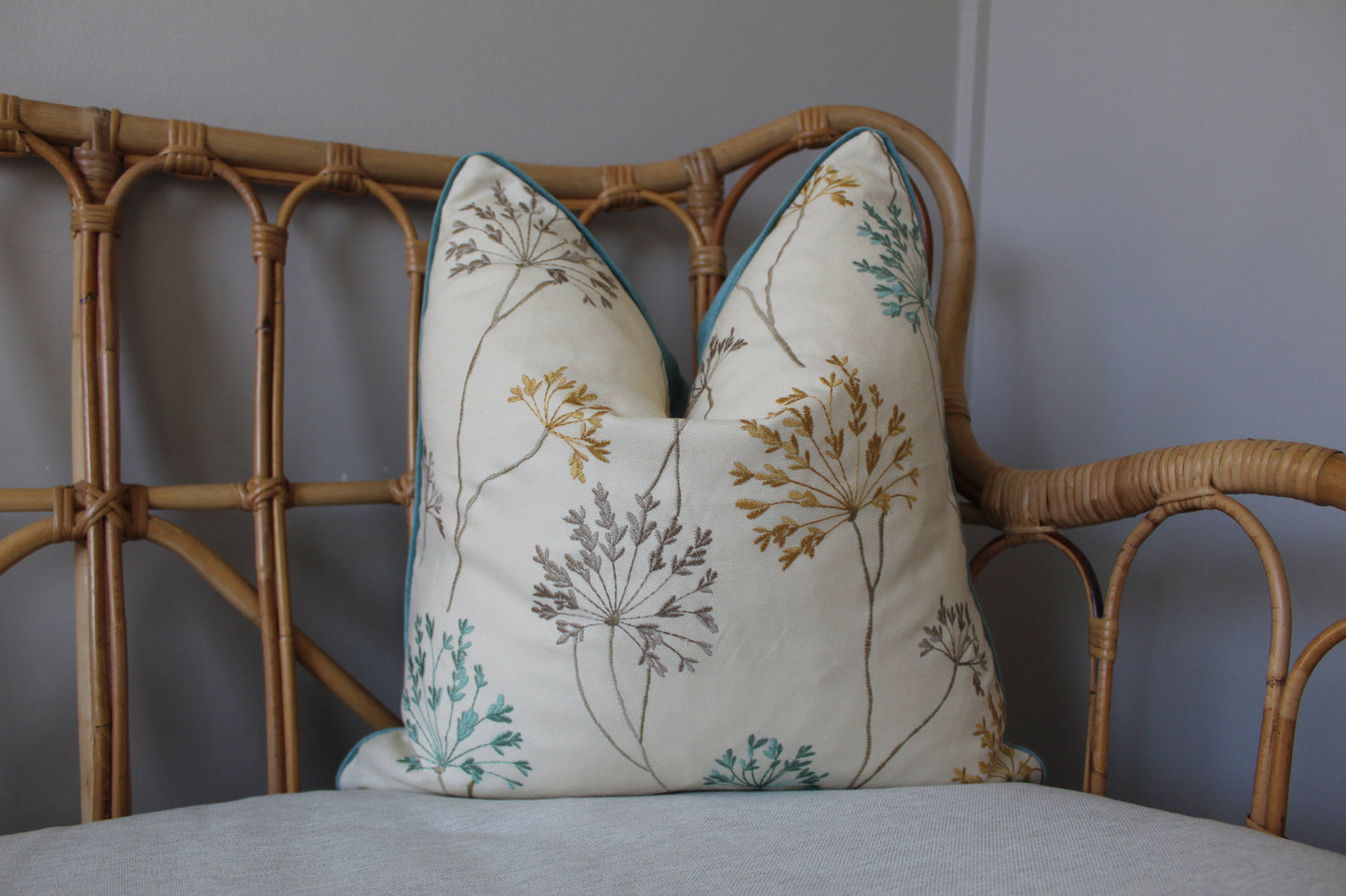 Meadow Embroidered cushion covers